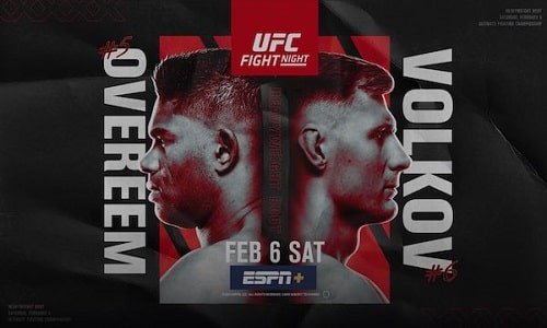 Watch UFC Fight Night Vegas 18: Overeem vs. Volkov 2/6/21 Full Show Full Show