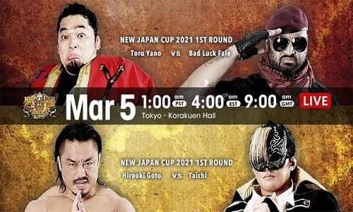 Watch NJPW NEW Japan Cup 2021 3/5/21 Full Show Full Show