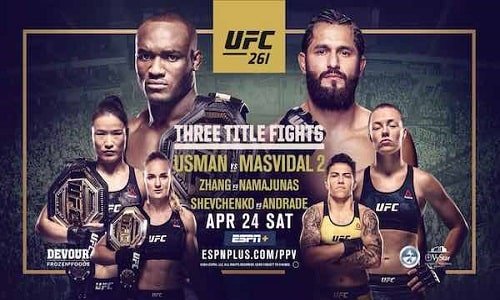 Watch UFC 261: Usman vs. Masvidal 2 4/24/21 – 24th April 2021 Full Show