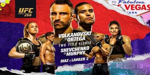UFC 266 PPV : Volkanovski vs. Ortega 9/25/21 25th September 2021 Full Show