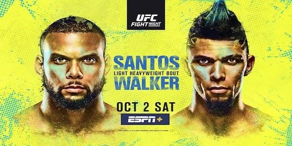 UFC Fight Night Vegas 38: Santos vs. Walker 10/2/21 Full Show
