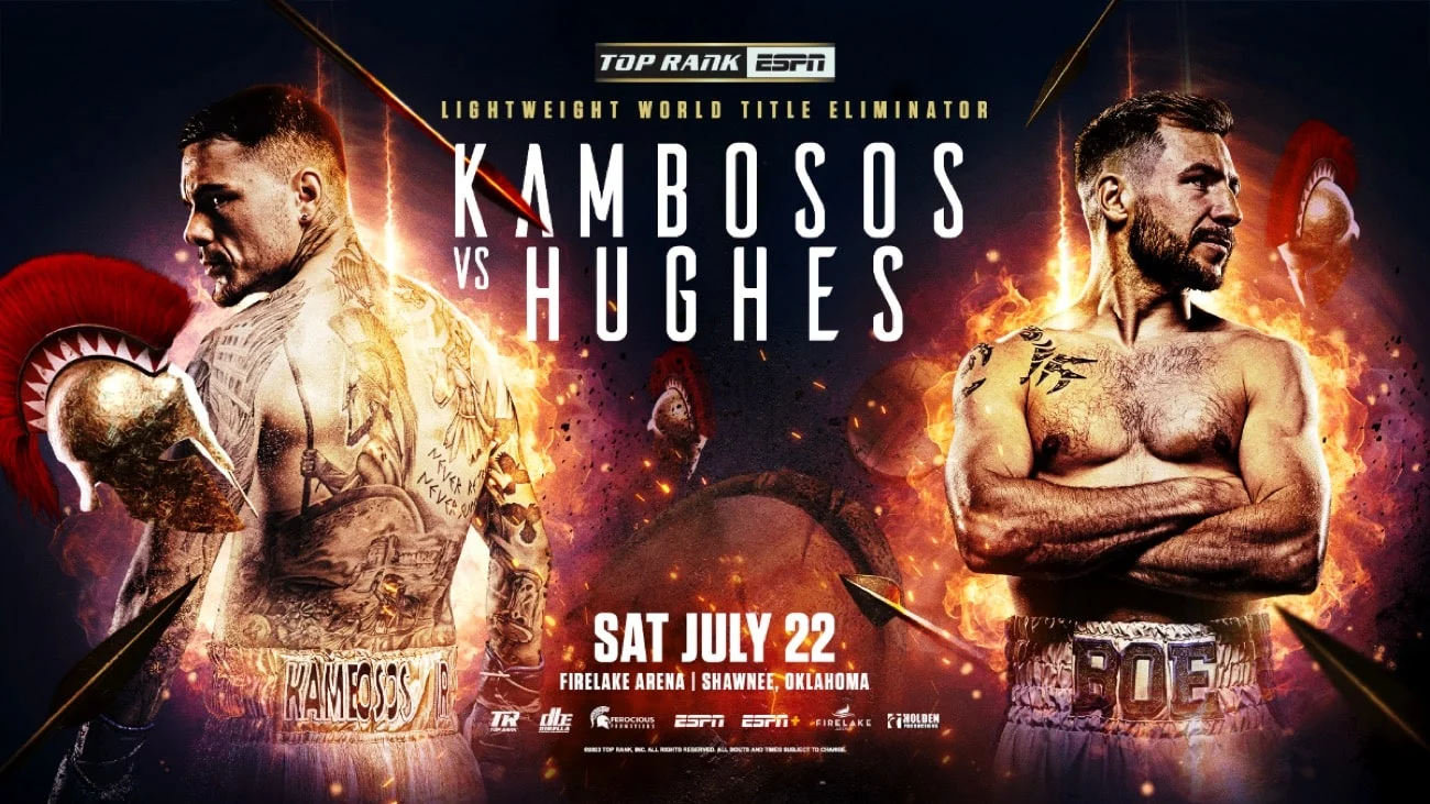 Kambosos Jr. vs. Hughes 7/22/23 – 22nd July 2023 Full Show