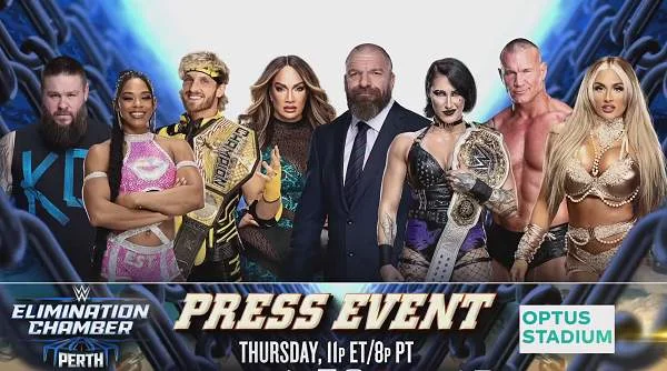 PrePress Conference  WWE Elimination Chamber 2024 Event 2/22/24 – 22nd February 2024 Full Show