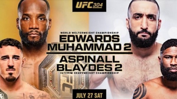 UFC 304 Edwards vs. Muhammad 2 PPV Pay Per View 7/27/24 – 27th July 2024 Full Show